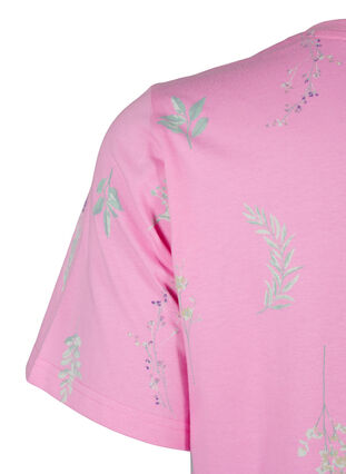 Zizzi T-shirt z organicznej bawelny z nadrukiem w kwiaty, Rosebloom W. Flower, Packshot image number 3