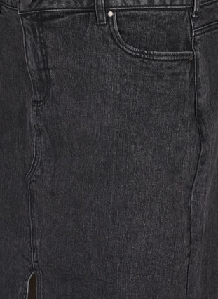 Zizzi Spódnica dzinsowa z rozcieciem z przodu, Dark Grey Denim, Packshot image number 2