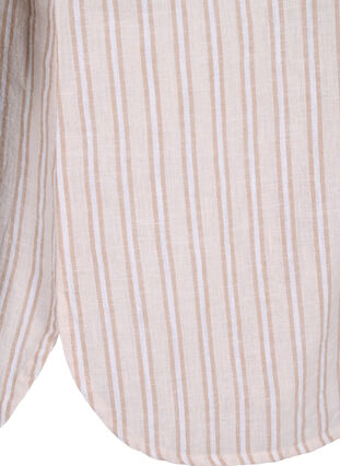 Zizzi Bluzka koszulowa z zapieciem na guziki, Sandshell White, Packshot image number 3