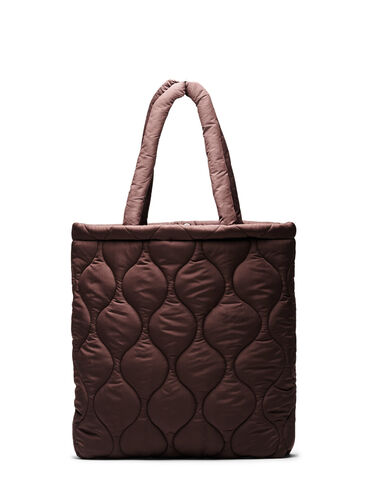 Zizzi Quilted bag, Black Coffee, Packshot image number 0