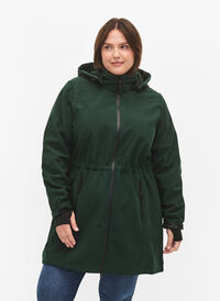 Kurtka softshell z odpinanym kapturem, Scarab, Model