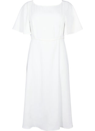 Imprezowa sukienka w stylu empire, Bright White, Packshot image number 0