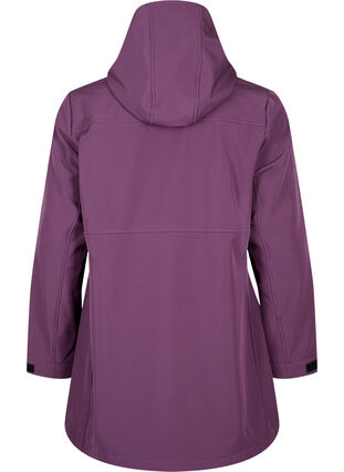 Zizzi Krótka kurtka softshell z kieszeniami, Hortensia, Packshot image number 1