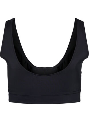 Zizzi Bikini top with drawstring detail, Black, Packshot image number 1