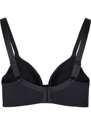 Zizzi Sophia underwire bra with lace and push-up, Black, Packshot image number 1