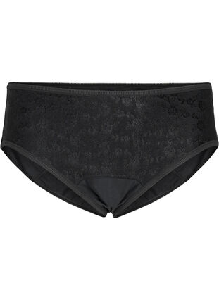 Zizzi Majtki menstruacyjne z koronka, Black/lace, Packshot image number 0