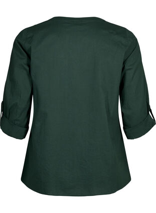 Zizzi FLASH – koszula z szydelkowym detalem, Scarab, Packshot image number 1