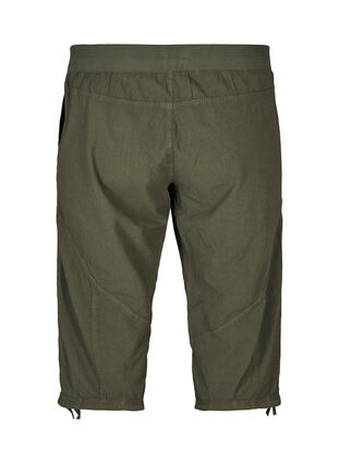 Zizzi Bawelniane spodnie capri, Ivy Green, Packshot image number 1