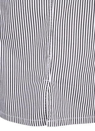 Zizzi Olówkowa spódnica w paski z kieszeniami, Black & White Stripe, Packshot image number 4