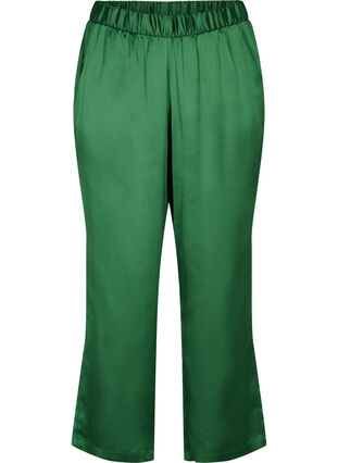 Zizzi Loose trousers with pockets and elasticated edge, Formal Garden, Packshot image number 0