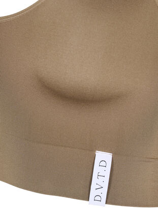 Zizzi Seamless bra with round neckline, Driftwood, Packshot image number 2