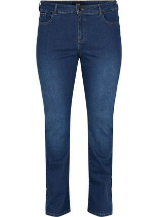 Zizzi Jeansy Ellen typu bootcut z wysokim stanem, Dark blue, Packshot image number 0