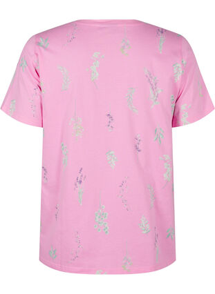 Zizzi T-shirt z organicznej bawelny z nadrukiem w kwiaty, Rosebloom W. Flower, Packshot image number 1