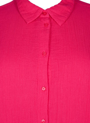 Zizzi Koszula z kolnierzem z bawelnianego muslinu, Bright Rose, Packshot image number 2