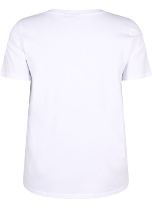 T-shirt z motywem tekstowym, B.White W.Rhinestone, Packshot image number 1