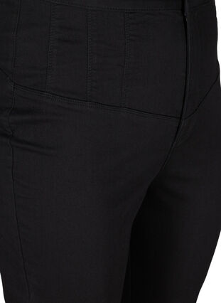 Zizzi Super high-waisted Bea jeans, Black, Packshot image number 2