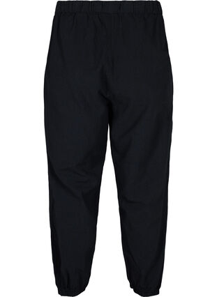 Zizzi Cropped trousers in cotton, Black, Packshot image number 1