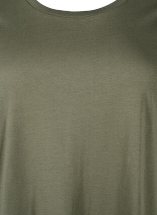 Zizzi Bawelniana sukienka T-shirtowa, Thyme, Packshot image number 2