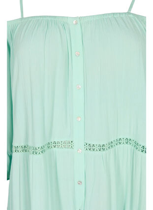 Zizzi Beach tunic with off-shoulder, Brook Green, Packshot image number 2