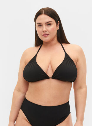 Zizzi Trójkatny biustonosz od bikini, Black, Model image number 0