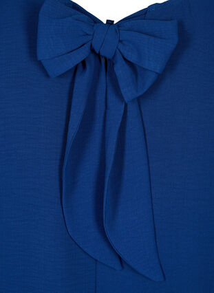 Zizzi Krótka sukienka z ozdobna kokardka z tylu, Estate Blue, Packshot image number 3