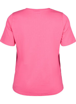 Zizzi Flash - koszulka z okraglym dekoltem, Hot Pink, Packshot image number 1
