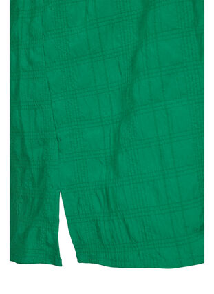 Zizzi Textured tunic with 3/4 sleeves, Jolly Green, Packshot image number 3