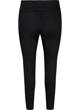 Zizzi Cotton blend jeggings, Black, Packshot image number 1