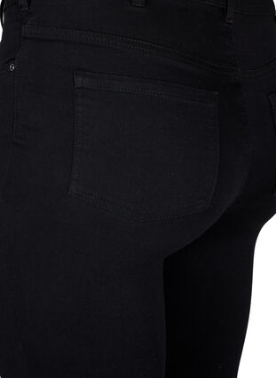 Zizzi Super slim jeans with high waist, Black, Packshot image number 3