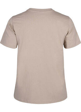 Zizzi Podstawowa koszulka bawelniana z okraglym dekoltem, Silver Mink, Packshot image number 1