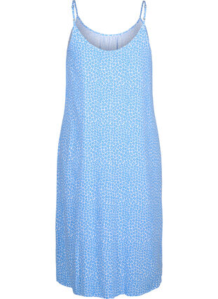 Zizzi Wiskozowa sukienka na ramiaczkach z nadrukiem, Marina Flower AOP, Packshot image number 1