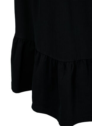 Zizzi Wiskozowa sukienka plazowa z plecionymi ramiaczkami, Black, Packshot image number 3