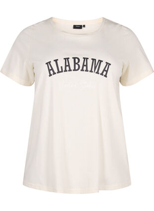 Zizzi Bawelniana koszulka z napisem, Antique W. Alabama, Packshot image number 0
