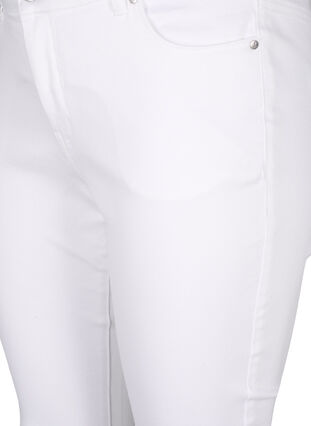 Zizzi Jeansy Viona z regularnym stanem, White, Packshot image number 2