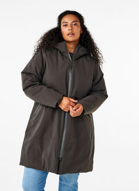 Winter jacket with adjustable waist, Raven, Model