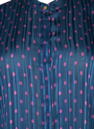 Zizzi Koszulka w groszki (GRS), Vintage Indigo Dot, Packshot image number 2