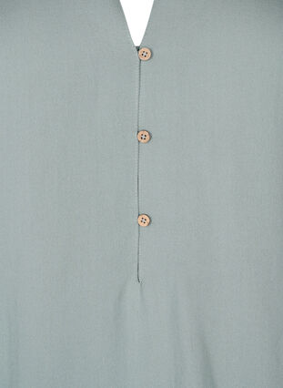 Zizzi Wiskozowa tunika z krótkimi rekawami, Chinois Green, Packshot image number 2