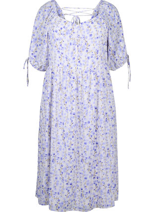Letnia sukienka z kwiatowym nadrukiem i koronkowymi detalami, Sand Verbena AOP, Packshot image number 0