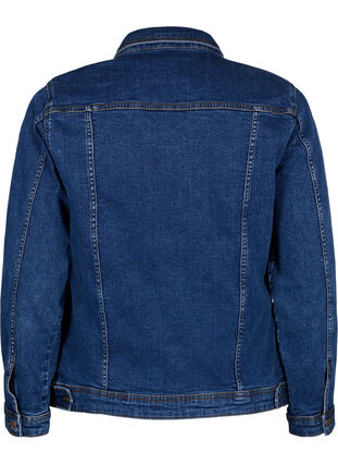 Zizzi Krótka bawelniana kurtka jeansowa, Blue denim, Packshot image number 1