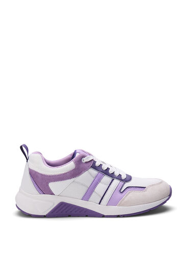 Zizzi Trampki o szerokim kroju, White Purple, Packshot image number 0