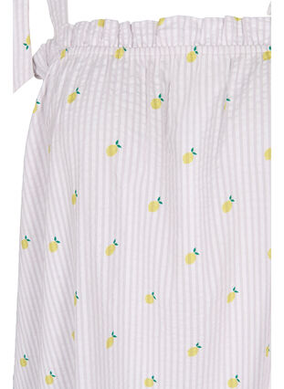 Zizzi Bawelniana sukienka plazowa z wiazanymi ramiaczkami, Lemon Print, Packshot image number 2