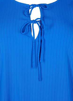 Zizzi Tunika z wiskozy z wiazaniami, Princess Blue, Packshot image number 2