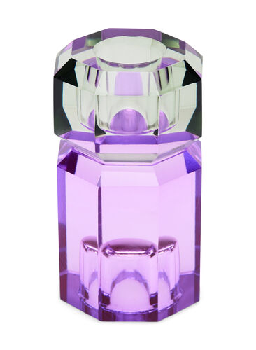 Zizzi Crystal candle holder, Olive/Violet, Packshot image number 1