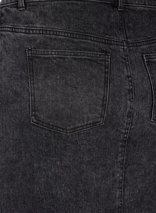 Zizzi Spódnica dzinsowa z rozcieciem z przodu, Dark Grey Denim, Packshot image number 3