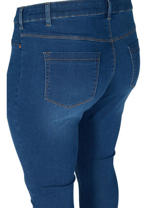 Zizzi Jegginsy wykonane z mieszanki bawelny, Blue denim, Packshot image number 3