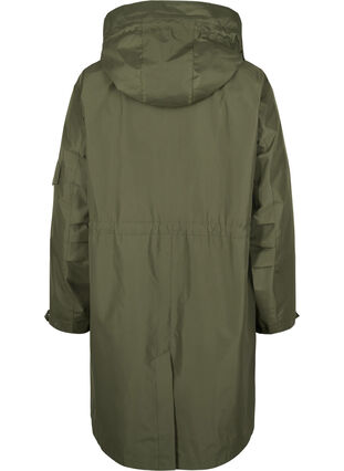 Zizzi Waterproof parka with detachable hood, Forest Night, Packshot image number 1