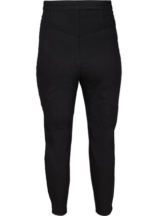 Zizzi Super high-waisted Bea jeans, Black, Packshot image number 1