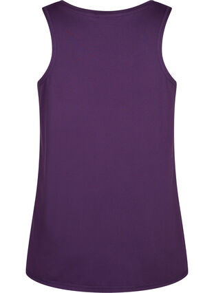 Zizzi Top treningowy z okraglym dekoltem, Purple Pennant, Packshot image number 1