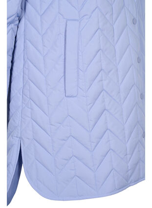 Zizzi Quilted jacket with buttons, Eventide, Packshot image number 3