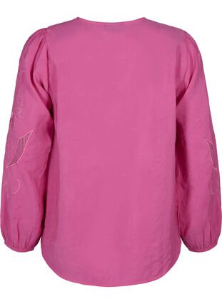 Zizzi Bluzka z modalu TENCEL™ z haftowanymi detalami, Phlox Pink, Packshot image number 1